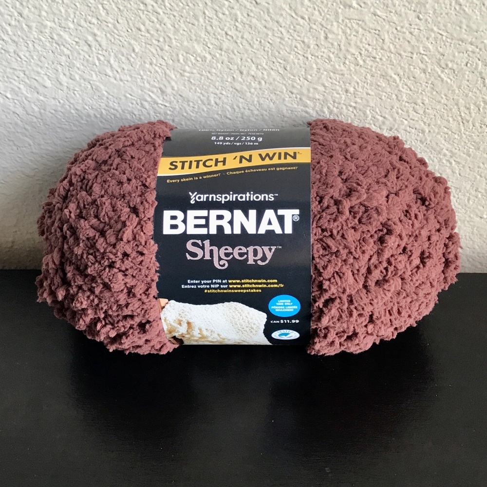 Yarnspirations Bernat Sheepy Yarn in Brick Red